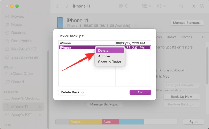 Як скопіювати резервні копії iPhone на зовнішній жорсткий диск