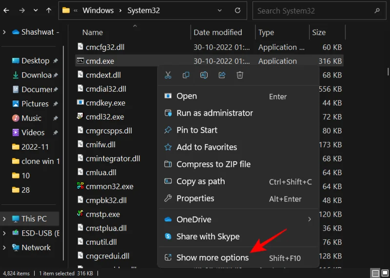 14 начина за отваряне на командния ред в Windows 11