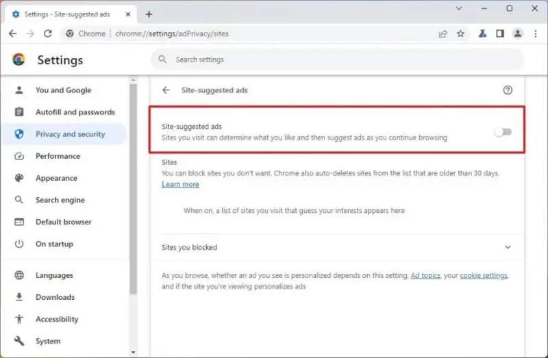 Як відключити відстеження цільової реклами в Google Chrome