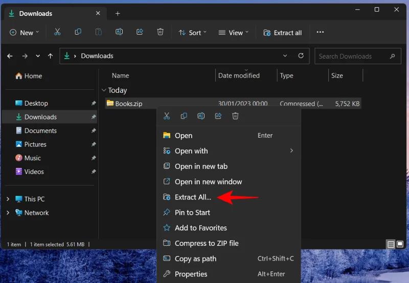 Jak extrahovat soubory ve Windows 11 [AIO] [2023]