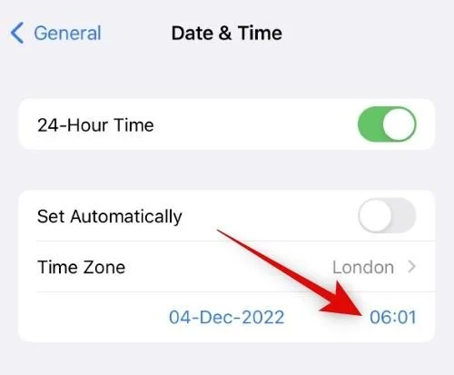 Az idő szerkesztése iPhone-on