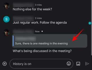 Slik siterer du i svar i Google Chat
