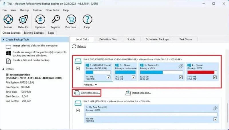 Як клонувати жорсткий диск Windows 11 на SSD за допомогою Macrium Reflect