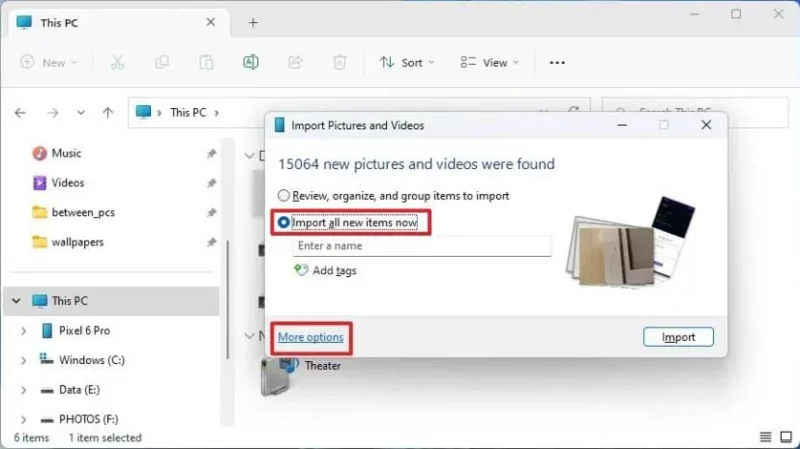 Як імпортувати фотографії з телефону, камери, SD-карти на Windows 11