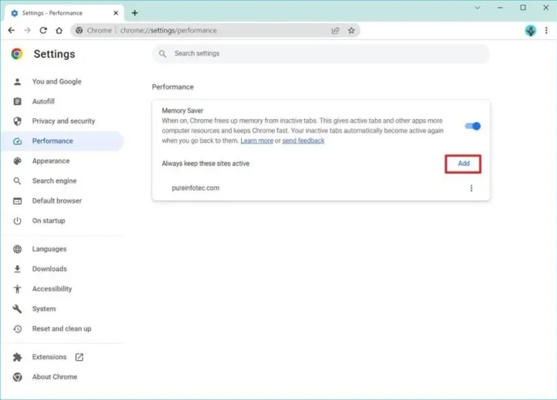 Як увімкнути вкладки збереження пам’яті в Google Chrome