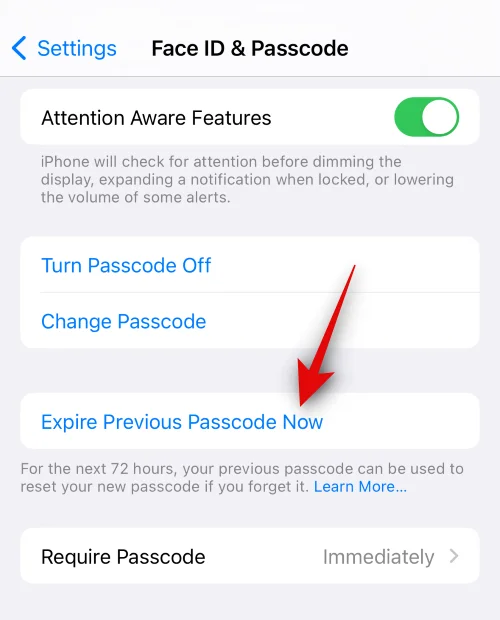 Mi az az „Előző jelszó lejáratása” az iPhone-on, és hogyan kell használni?