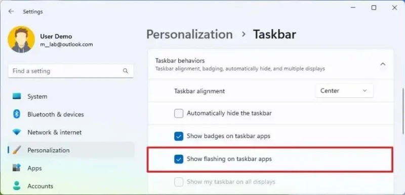 Як відключити перепрошивку програм на панелі завдань у Windows 11