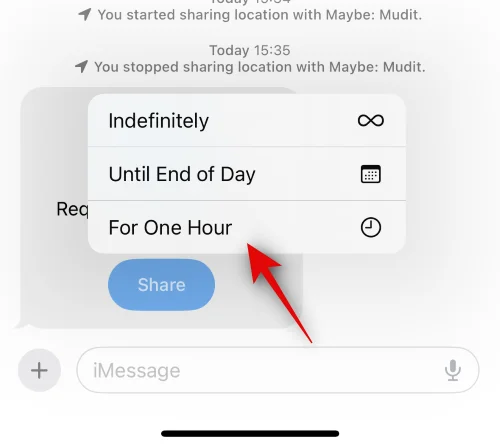 Hvordan dele posisjon og administrere den ved hjelp av meldinger på iOS 17