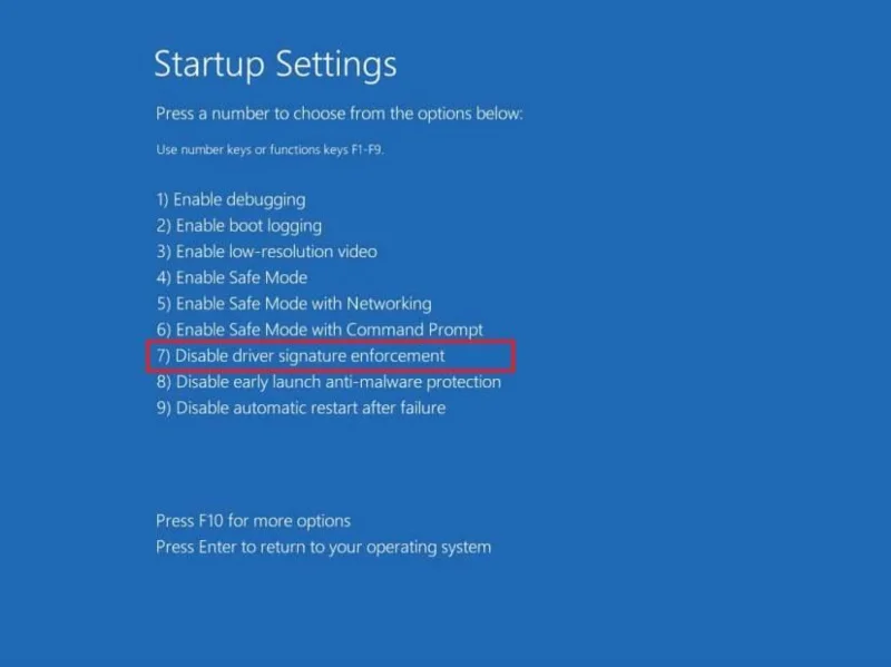 Jak zakázat vynucení podpisu ovladače v systému Windows 11
