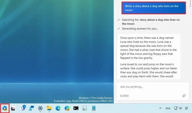 Copilot AI:n käyttäminen Windows 11:ssä