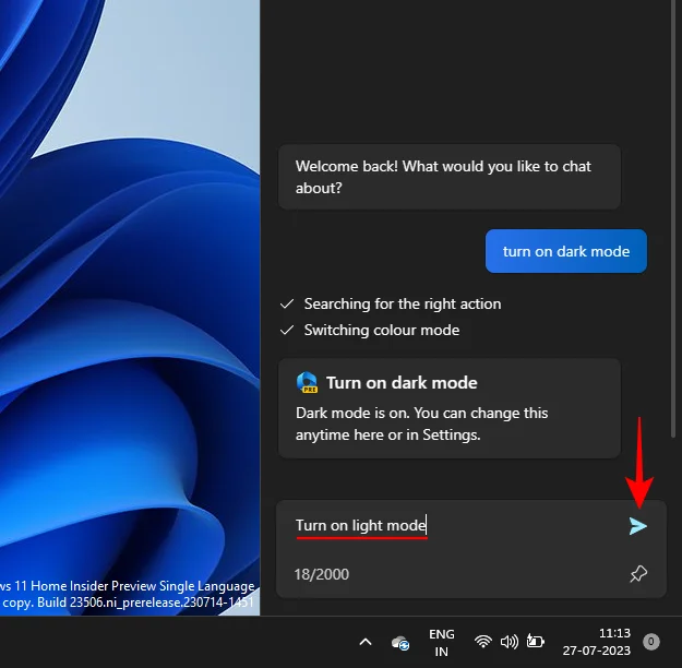 Как да използвате Windows Copilot за включване на тъмен режим, DND, управление на Bluetooth устройства и други