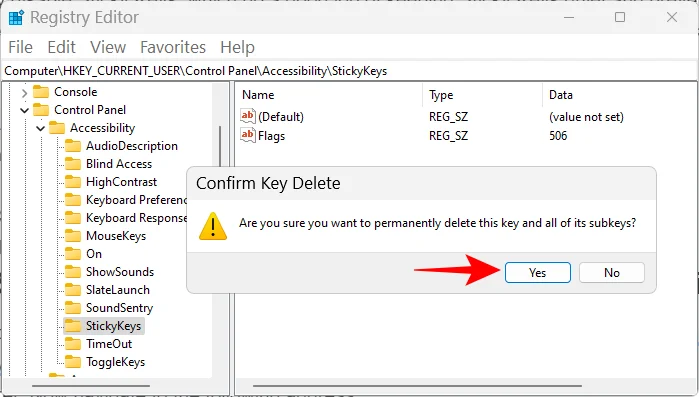 Jak trvale zakázat Sticky Keys ve Windows 11 [2023]