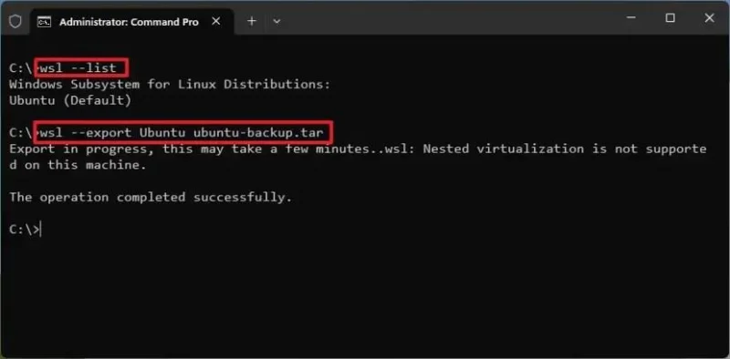Як клонувати дистрибутив WSL у Windows 11