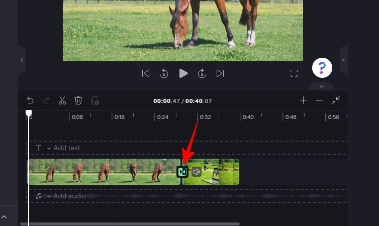 Jak přidat přechody v Clipchamp