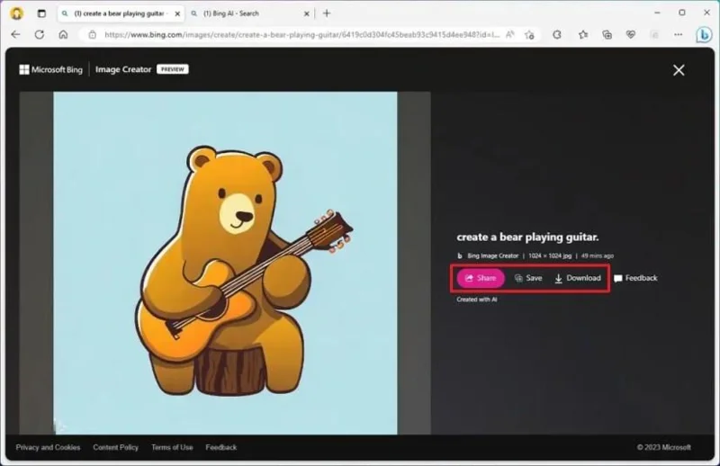 Kuvien luominen tekoälyllä Bing Chatissa