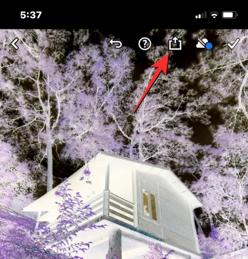 Hogyan lehet ideiglenesen vagy véglegesen színezni egy képet iPhone-on