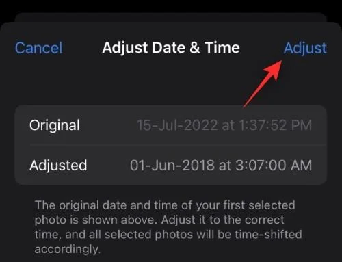 Sådan redigeres metadata for flere billeder på iPhone på iOS 16
