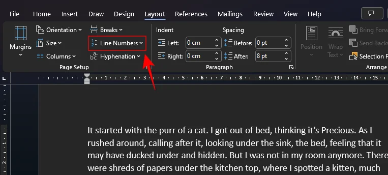 Как да номерирате редове, абзаци и изречения в MS Word [2023]
