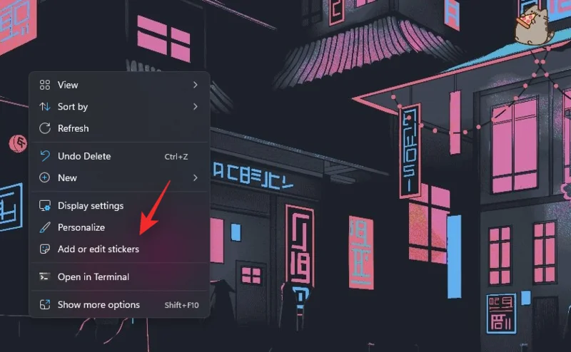 Jak používat nálepky na ploše ve Windows 11