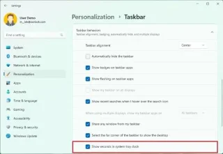 Jak zobrazit sekundy v hodinách hlavního panelu v systému Windows 11