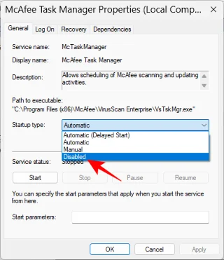 Jak zastavit vyskakovací okna McAfee v systému Windows 11
