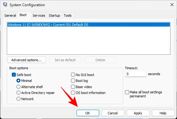 Как да стартирате в безопасен режим в Windows 11