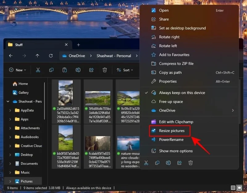 Jak hromadně změnit velikost obrázků pomocí PowerToys ve Windows