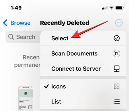 Fájlok elérése iPhone-on