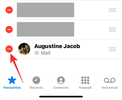 Як видалити когось із вибраного на iPhone