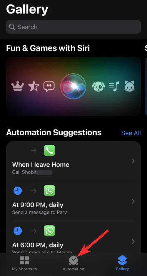 Hva betyr 'varsle når kjøring betyr i snarveier-appen på iPhone?