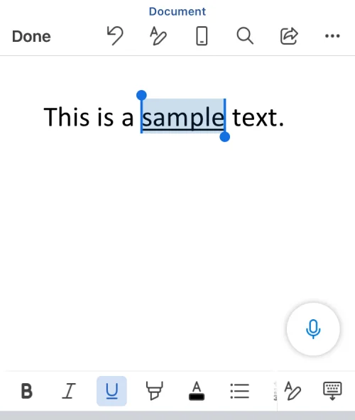 Hur man understryker text på iPhone