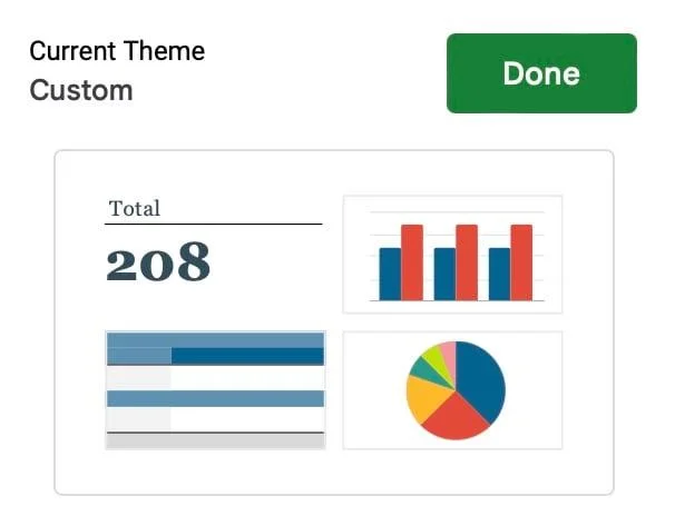 Google Sheets: Endre graffarger