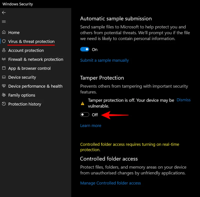 Hur man aktiverar Windows Defender i Windows 11