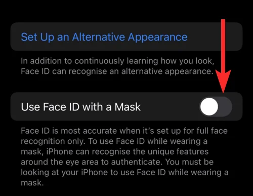 Szemüveg hozzáadása az iPhone Face ID-hez