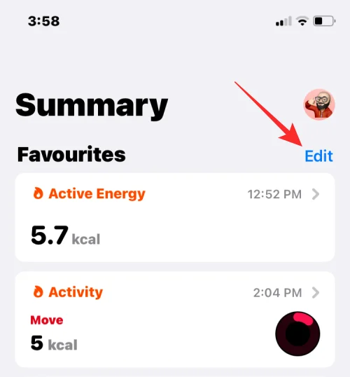 Hogyan távolítsuk el a kedvenceket a Health alkalmazásból iPhone-on