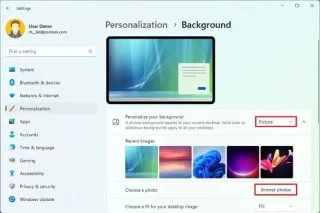 HDR (JXR) -taustakuvien asettaminen Windows 11:ssä