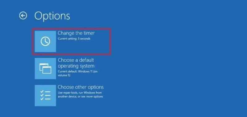 Jak změnit časový limit spouštěcí nabídky ve Windows 11, 10