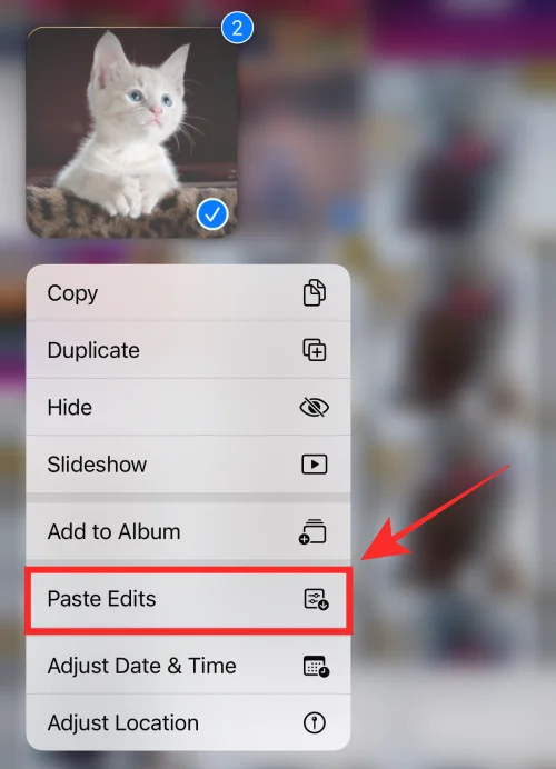 Hur man kopierar redigeringar i Photos App på iPhone på iOS 16