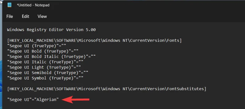 Fontin vaihtaminen Windows 11:ssä