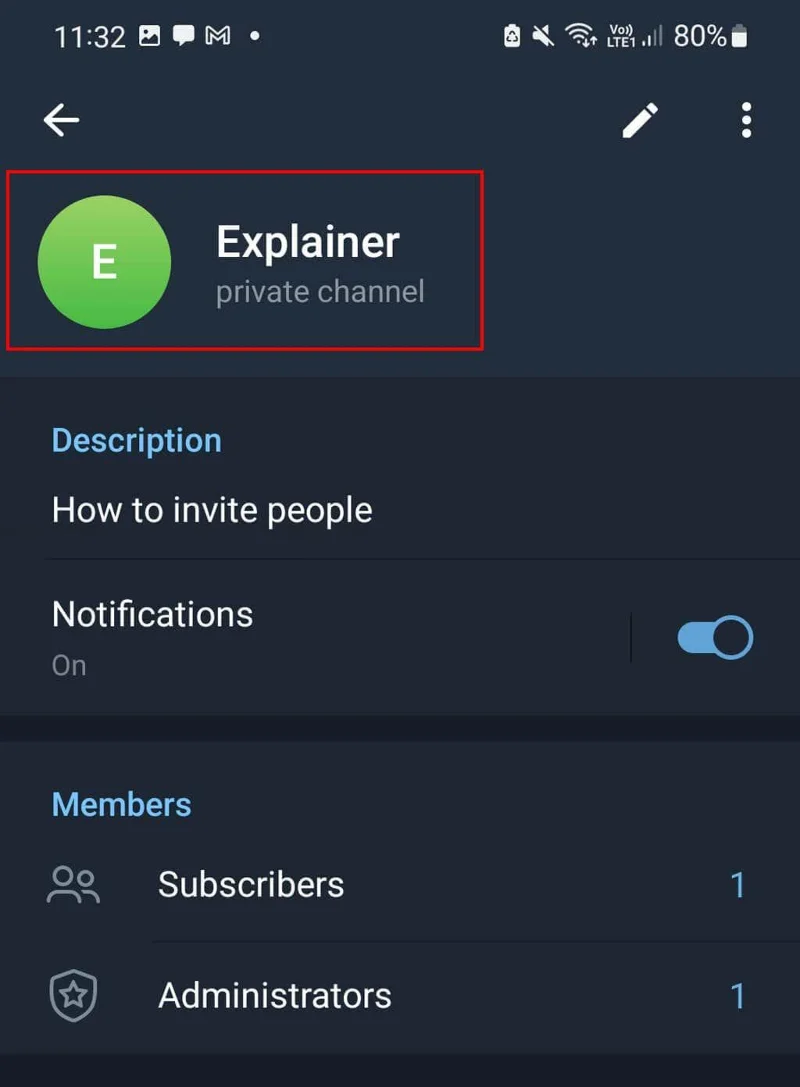 Hvordan få og dele en Telegram Group Link