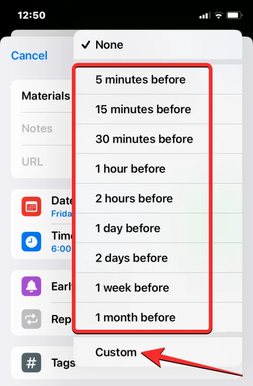 Korai emlékeztetők beállítása iOS 17 rendszeren