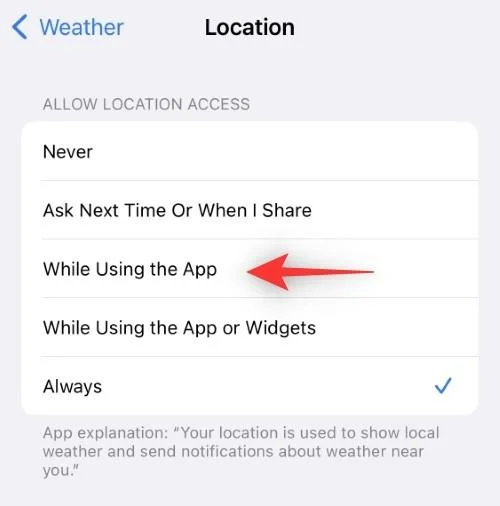 Як виправити розряд батареї програми Weather App на iOS 16