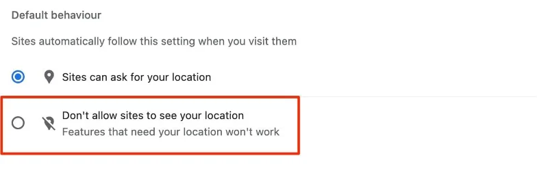 Kuinka estää Google Chromen sijaintikehote