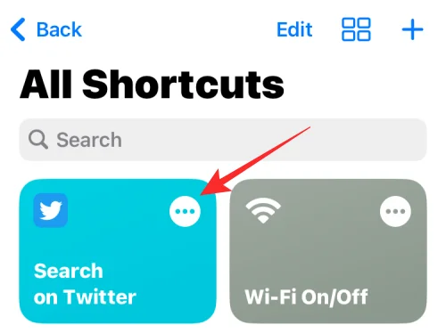 Parancsikonok létrehozása, szerkesztése és megosztása iPhone-on