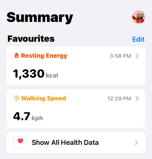 Hogyan távolítsuk el a kedvenceket a Health alkalmazásból iPhone-on