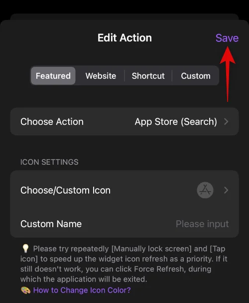 Alkalmazás-parancsikonok hozzáadása a Dynamic Islandhez a Lock Launcher segítségével