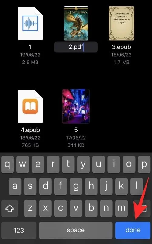 Hur man ändrar filtillägg på iPhone på iOS 16