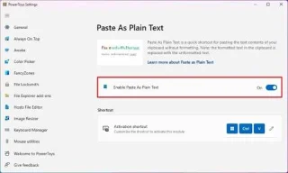Jak rychle vložit jako prostý text v systému Windows 11