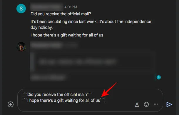 Slik siterer du i svar i Google Chat
