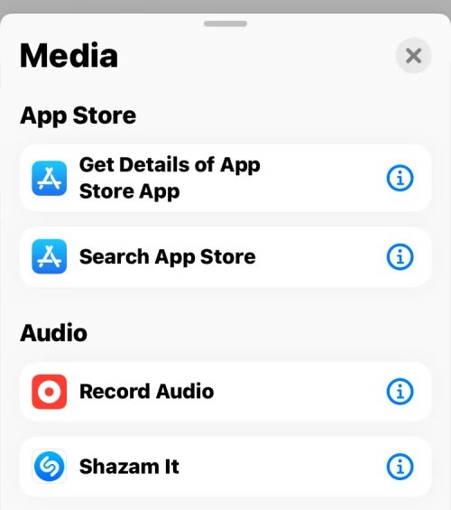 Parancsikonok létrehozása, szerkesztése és megosztása iPhone-on